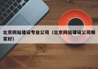 北京网站建设专业公司（北京网站建设公司哪家好）